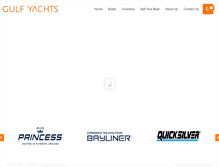 Tablet Screenshot of gulf-yachts.com